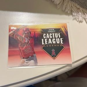Mike trout cactus legends card